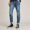 AllSaints Indigo Dean Patched Distressed Stretch Jeans -JacketsSale Sales 18331935 1