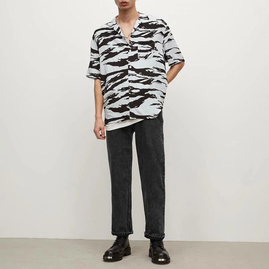 AllSaints Washed Black Reeves Straight Jeans 5 AllSaints Washed Black Reeves Straight Jeans - Image 3