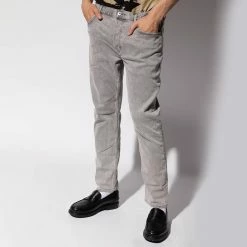 AllSaints Grey Dean Stretch Jeans