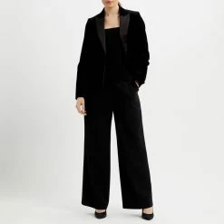 Reiss Black Garnet Cotton Blazer -JacketsSale Sales 18337075 4