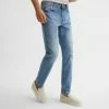 Reiss Washed Blue Wade Tapered Slim Jeans