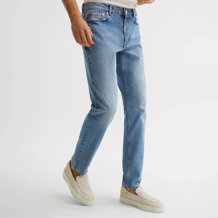 Reiss Washed Blue Wade Tapered Slim Jeans 3 Reiss Washed Blue Wade Tapered Slim Jeans