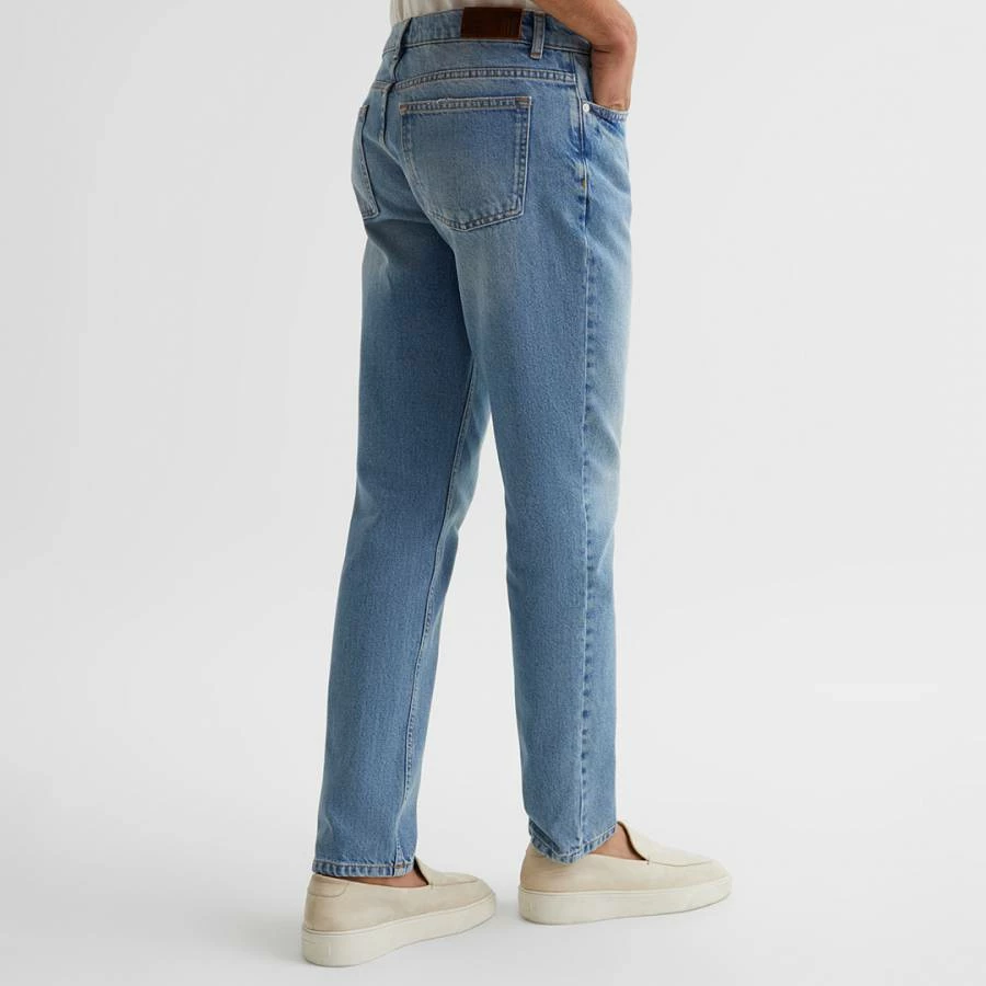 Reiss Washed Blue Wade Tapered Slim Jeans 4 Reiss Washed Blue Wade Tapered Slim Jeans - Image 2