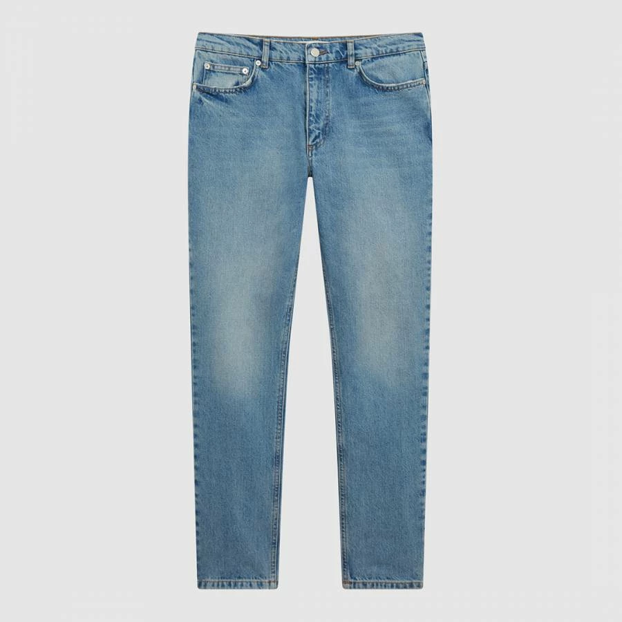 Reiss Washed Blue Wade Tapered Slim Jeans 6 Reiss Washed Blue Wade Tapered Slim Jeans - Image 4