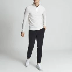 Reiss White Affleck Half Zip Merino Wool Jumper -JacketsSale Sales 18339213 3