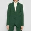 Victoria Beckham Green Wool Fitted Jacket -JacketsSale Sales 18340400 1