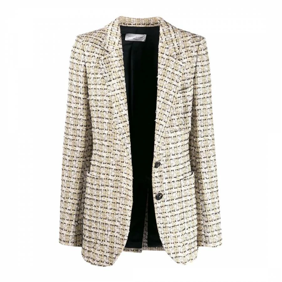 Victoria Beckham Multi Faye Cotton Blend Jacket 6 Victoria Beckham Multi Faye Cotton Blend Jacket - Image 4