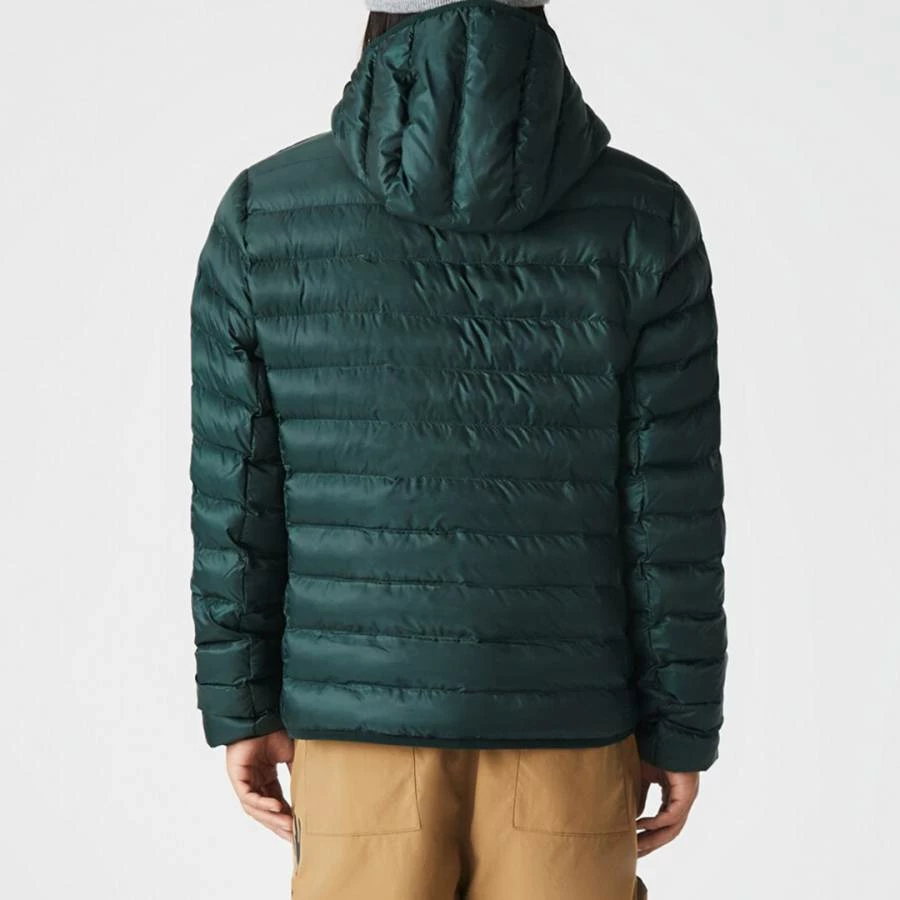Lacoste Dark Green Quilted Hooded Jacket 4 Lacoste Dark Green Quilted Hooded Jacket - Image 2