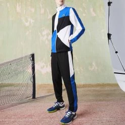 Lacoste Black Colour Block Tracksuit Set