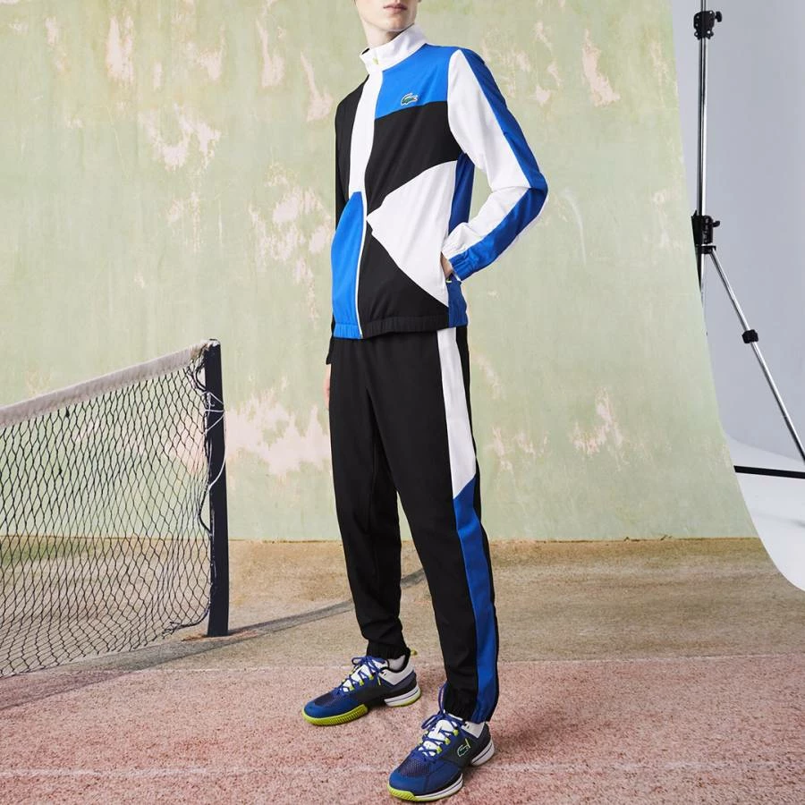 Lacoste Black Colour Block Tracksuit Set 3 Lacoste Black Colour Block Tracksuit Set