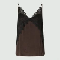 Marella Brown Lina Silk Blend Cami -JacketsSale Sales 18359844 5