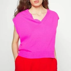 MAX & Co. Pink Silenzio Cashmere Blend Vest