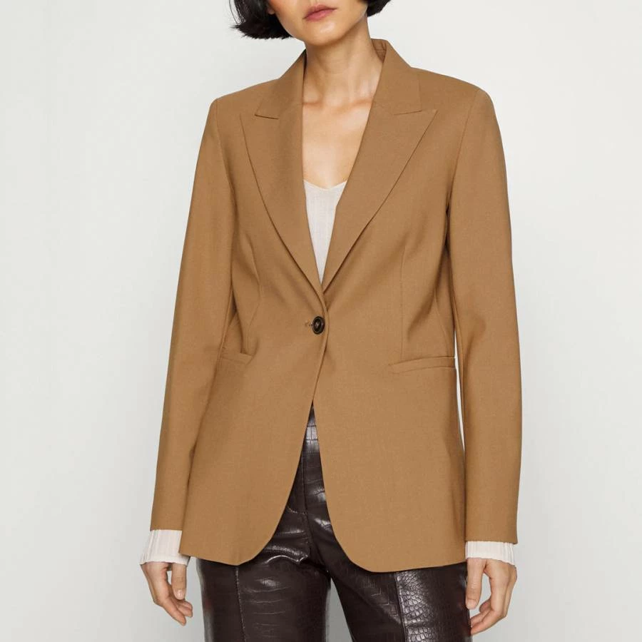 MAX & Co. Camel Pianola Wool Blend Blazer 3 MAX & Co. Camel Pianola Wool Blend Blazer