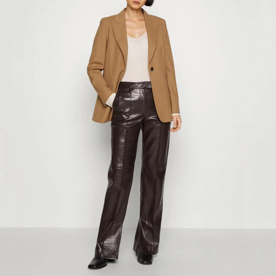 MAX & Co. Camel Pianola Wool Blend Blazer 4 MAX & Co. Camel Pianola Wool Blend Blazer - Image 2