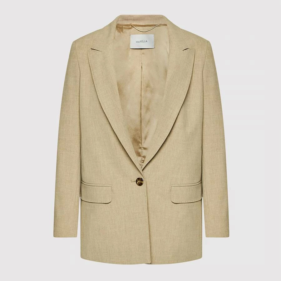 Marella Natural Warren Tailored Blazer 7 Marella Natural Warren Tailored Blazer - Image 5