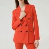 Marella Orange Azzurro Wool Blend Blazer -JacketsSale Sales 18361137 1