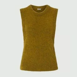 Marella Olive Elenice Wool Blend Vest -JacketsSale Sales 18361355 4