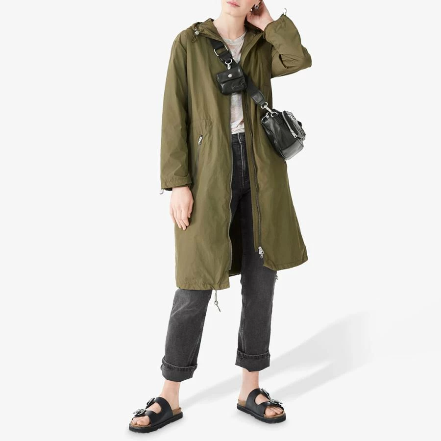 Hush Khaki Accona Lightweight Raincoat 4 Hush Khaki Accona Lightweight Raincoat - Image 2