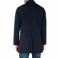 Harry Brown Navy Straight Fit Mac -JacketsSale Sales 18364209 3