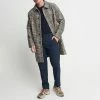 Harry Brown Brown Check Wool Blend Mac 1 Harry Brown Brown Check Wool Blend Mac -JacketsSale Sales 18364255 1
