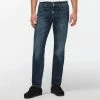7 For All Mankind Dark Indigo Slimmy Tapered Stretch Jeans -JacketsSale Sales 18366499 1