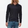 7 For All Mankind Navy Merino Wool Polo Jumper