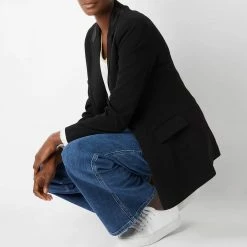 Wyse Black Sadie Satin Tux Jacket -JacketsSale Sales 18373159 3