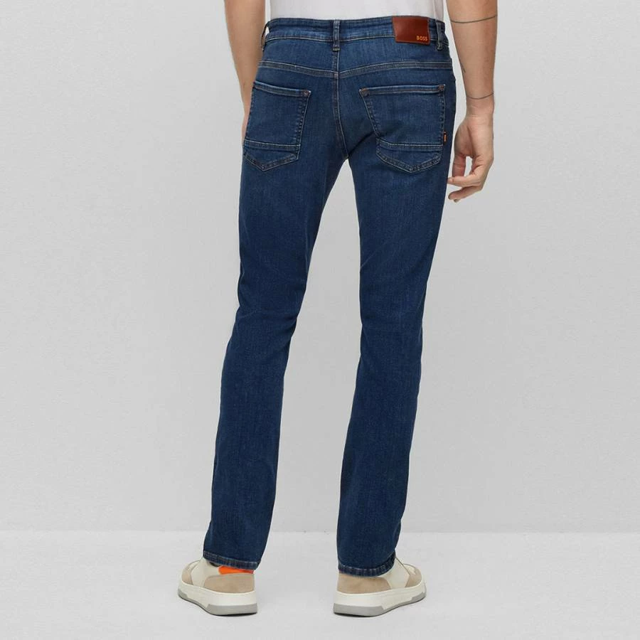Boss Mid Blue Stretch Slim Jeans 4 Boss Mid Blue Stretch Slim Jeans - Image 2