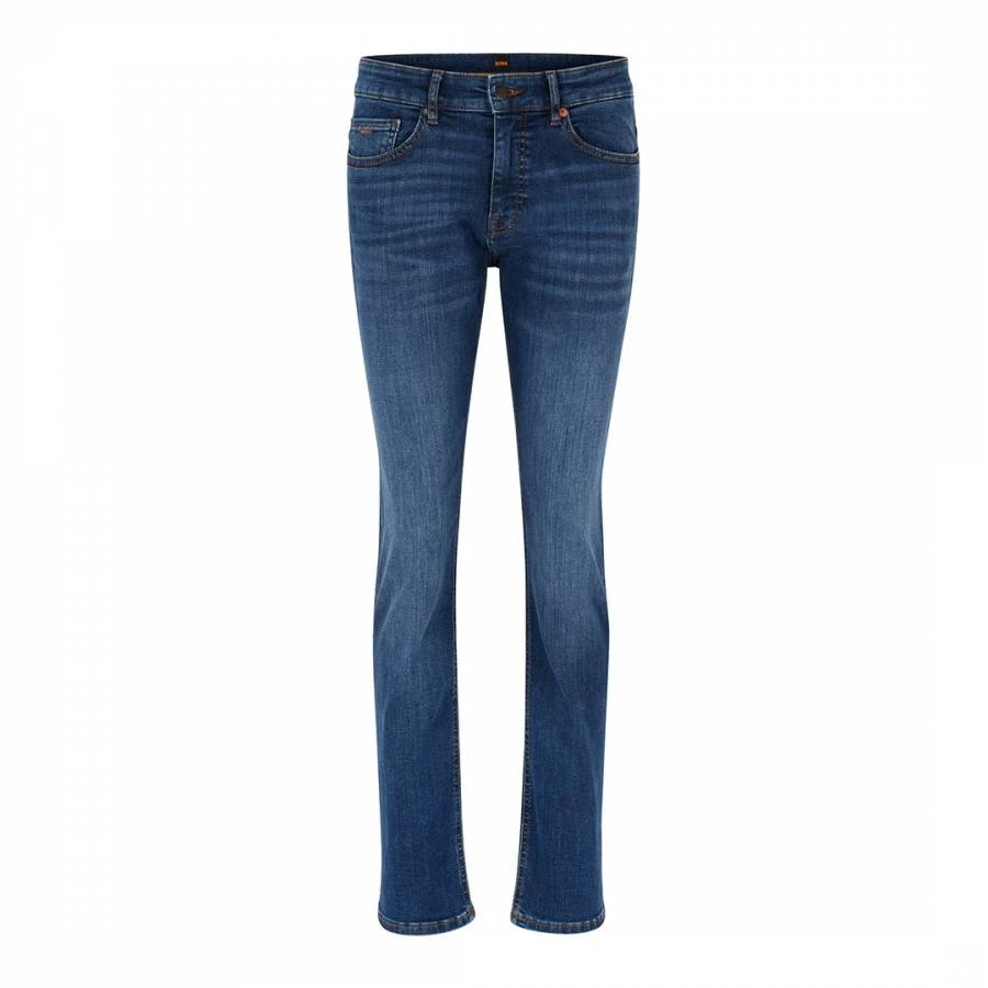 Boss Mid Blue Stretch Slim Jeans 6 Boss Mid Blue Stretch Slim Jeans - Image 4