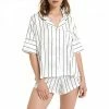 BLUEBELLA White & Black Alma Short Pyjama Set 1 BLUEBELLA White & Black Alma Short Pyjama Set -JacketsSale Sales 18392207 1
