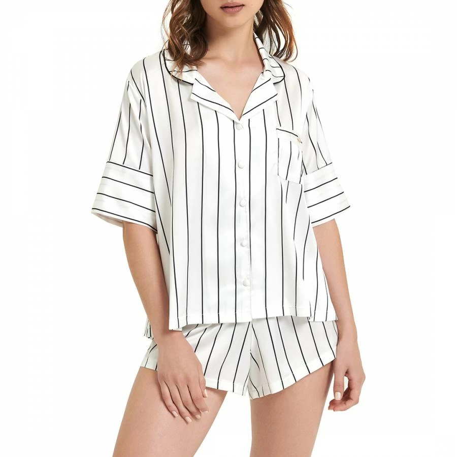 BLUEBELLA White & Black Alma Short Pyjama Set 3 BLUEBELLA White & Black Alma Short Pyjama Set