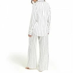 BLUEBELLA White & Black Beau Long Pyjama Set -JacketsSale Sales 18392220 3