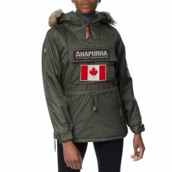 Anapurna Green Overhead Parka Jacket