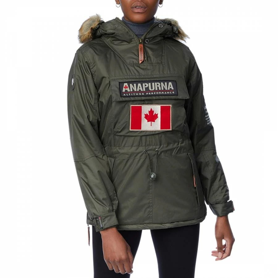 Anapurna Green Overhead Parka Jacket 3 Anapurna Green Overhead Parka Jacket