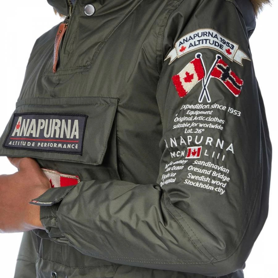 Anapurna Green Overhead Parka Jacket 6 Anapurna Green Overhead Parka Jacket - Image 4