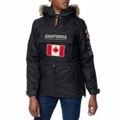 Anapurna Black Pull Over Parka Jacket
